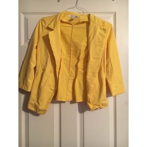 Yellow blazer